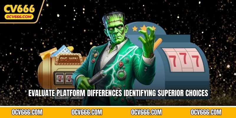 Evaluate platform differences identifying superior choices 