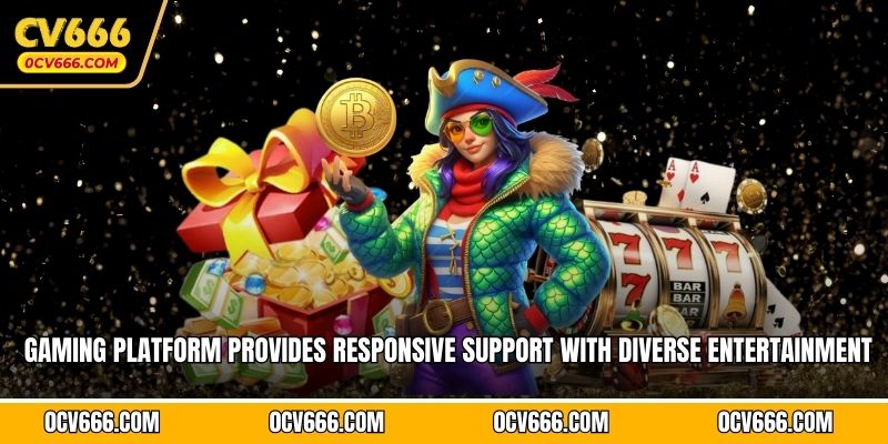 Gaming platform provides responsive support with diverse entertainment