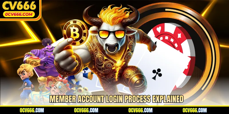 Member account login process explained
