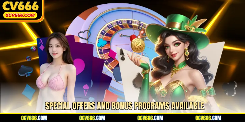 Special offers and bonus programs available