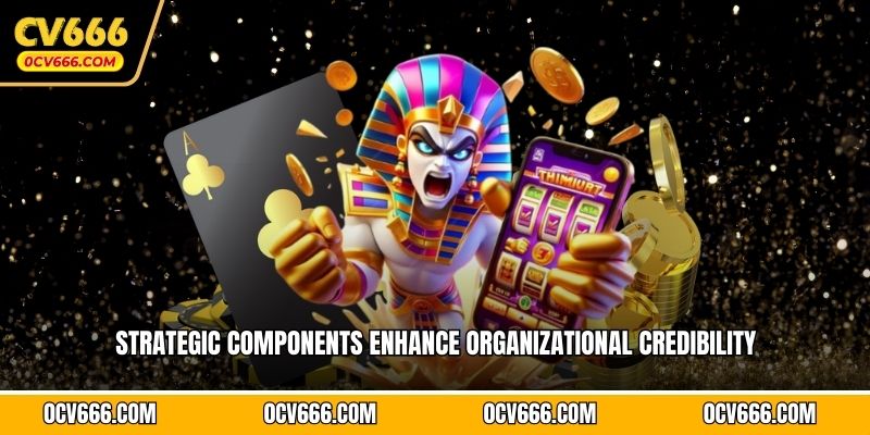 Strategic components enhance organizational credibility 