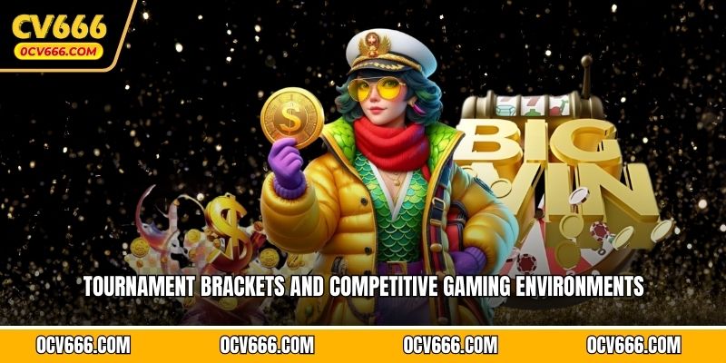Tournament brackets and competitive gaming environments 