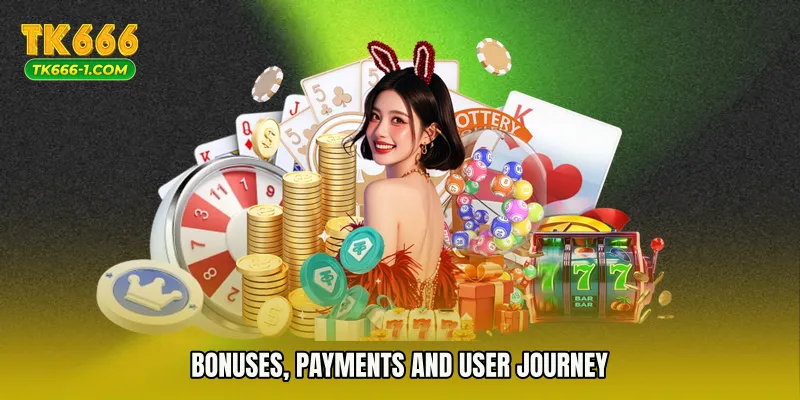 Bonuses, payments and user journey