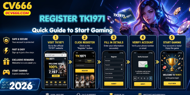 Register TK1971: Quick Guide to Start Gaming
