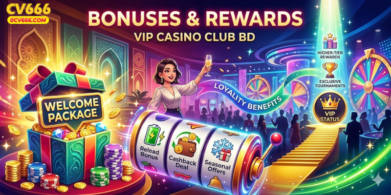 Bonuses and Rewards at VIP casino club BD