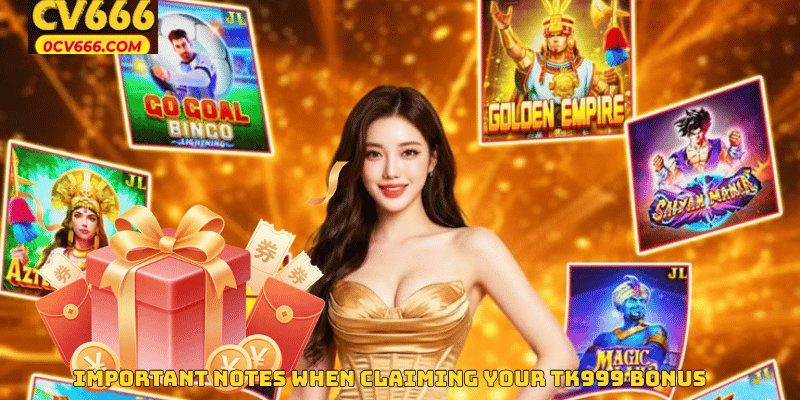 Important Notes When Claiming Your TK999 Bonus