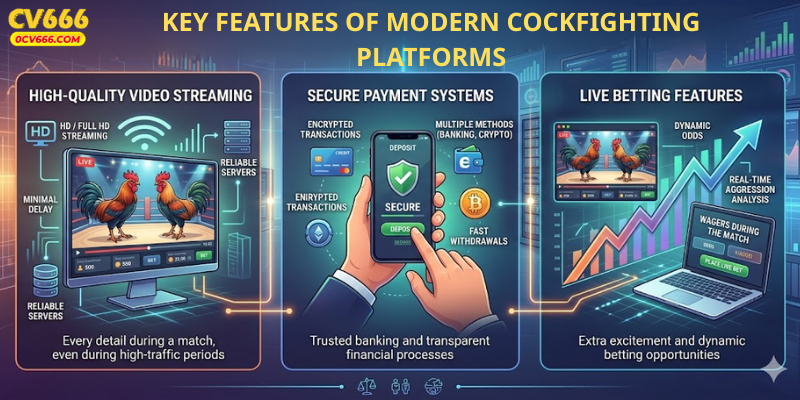Key Features of Modern Cockfighting Platforms