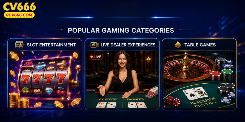 Game Categories Available