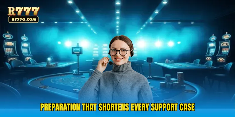 Preparation that shortens every support case