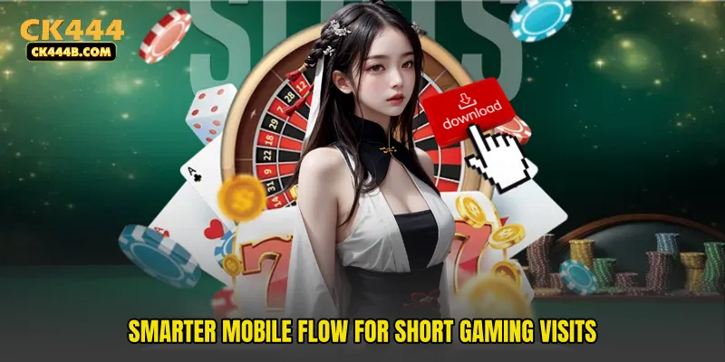 Smarter mobile flow for short gaming visits